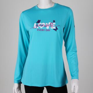 LADIES LONG SLEEVE PRINTED T-SHIRT