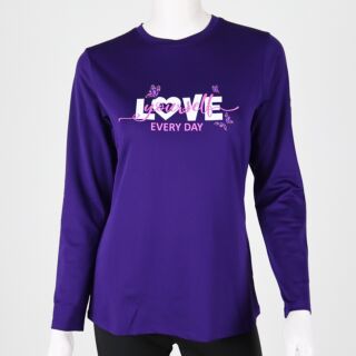 LADIES LONG SLEEVE PRINTED T-SHIRT