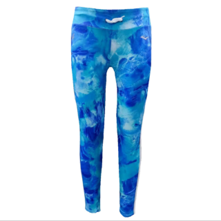 Girls Performance Leggings ( Blue Printed)